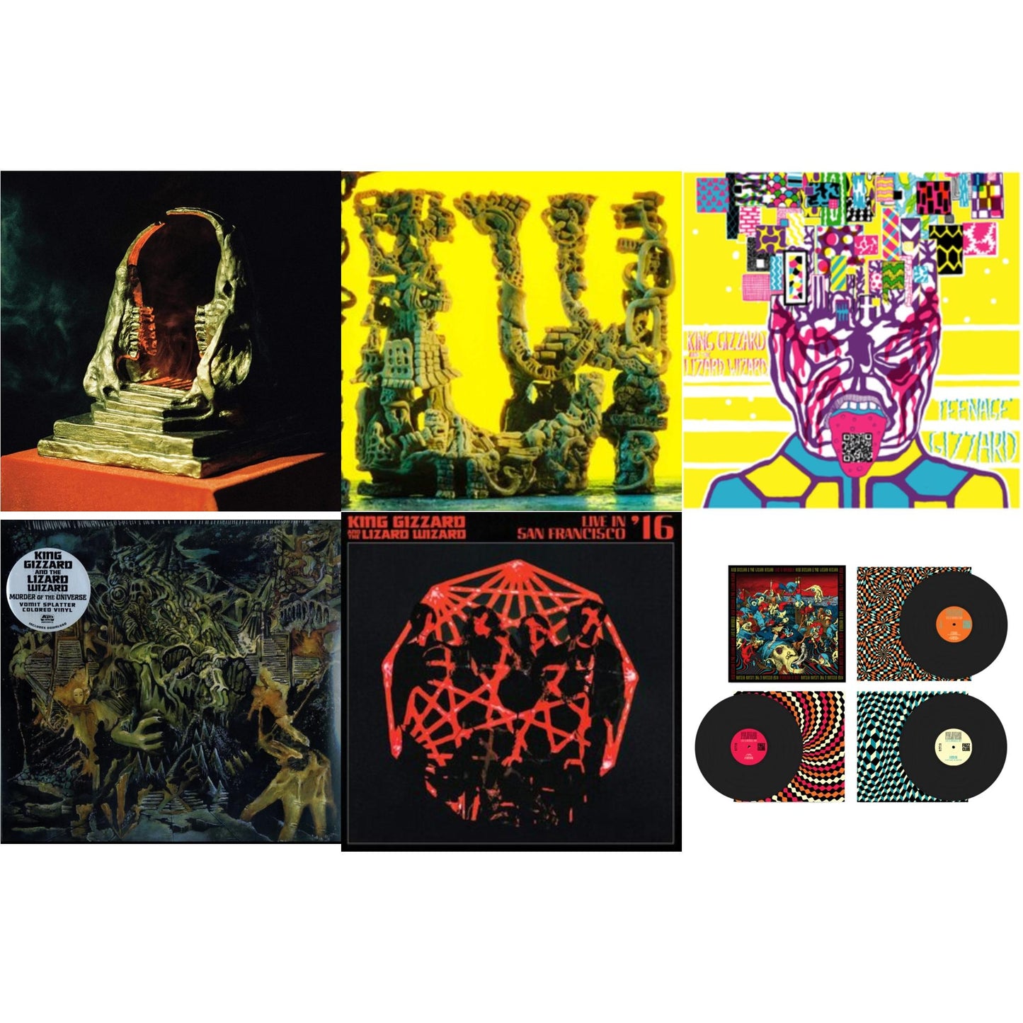 This is a 6 LP Vinyl SKU bundle.
1.This LP Vinyl is brand new.Format: LP VinylThis item's title is: Live In Brussels '19 (Fuzz Club Official Bootleg)Artist: King Gizzard & The Lizard WizardLabel: FUZZ CLUBBarcode: 5060467887106Release Date: 1/10/2025
2.This LP Vinyl is brand new.