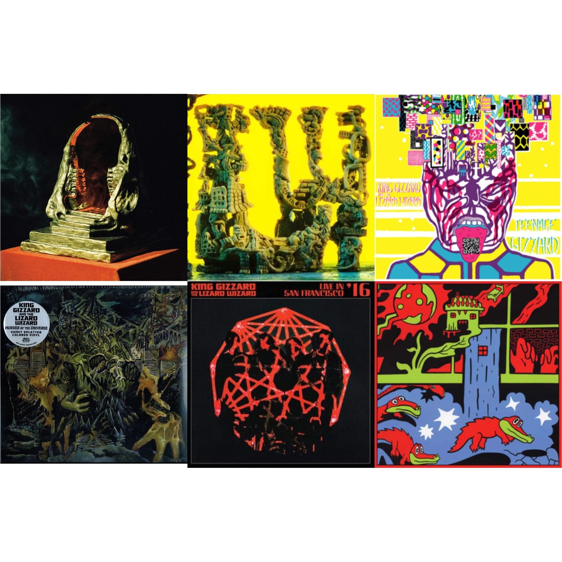 This is a 6 LP Vinyl SKU bundle.
1.This LP Vinyl is brand new.Format: LP VinylThis item's title is: Live In Paris '19 (Fuzz Club Official Bootleg)Artist: King Gizzard & The Lizard WizardLabel: FUZZ CLUBBarcode: 5060467887120Release Date: 5/28/2021
2.This LP Vinyl is brand new.