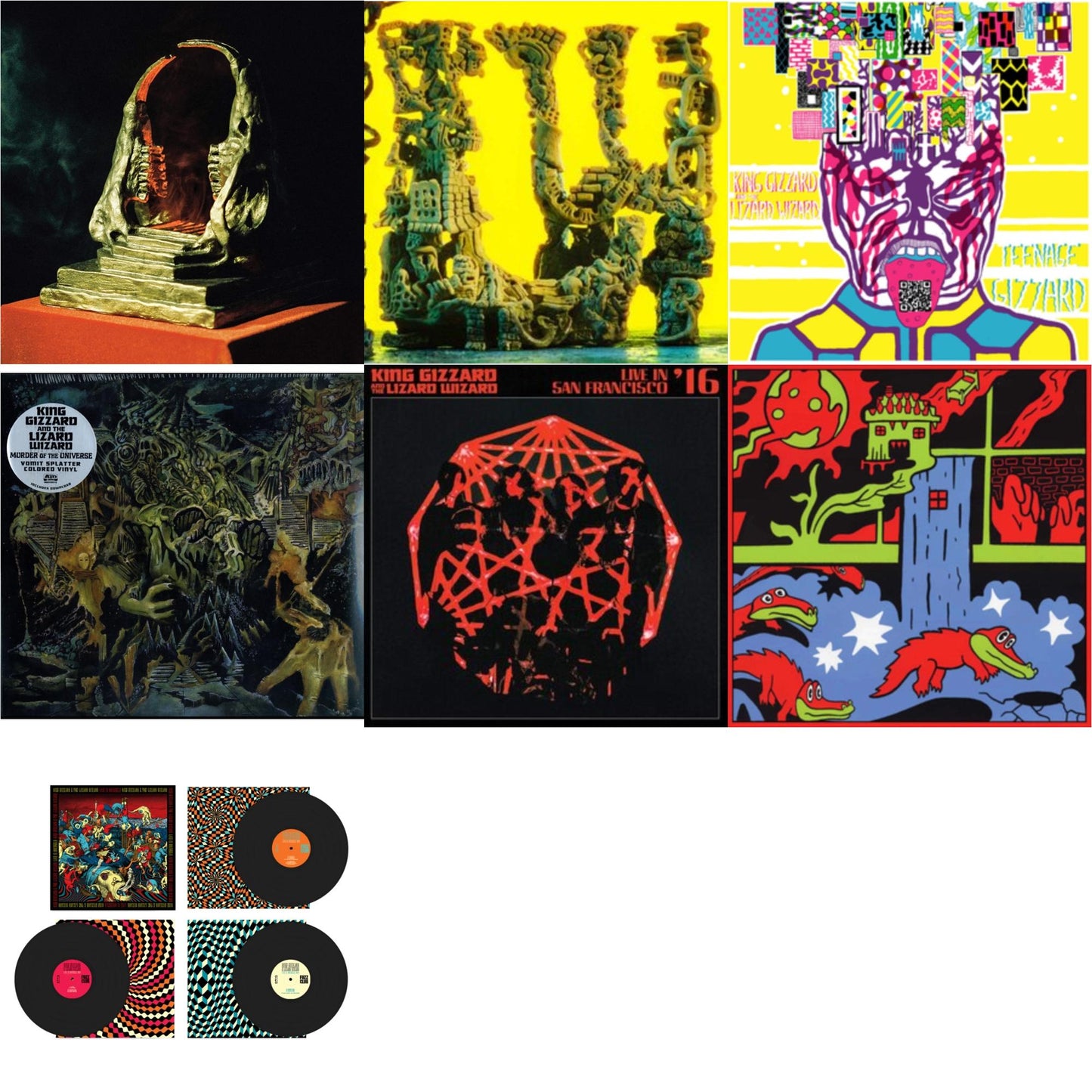 This is a 7 LP Vinyl SKU bundle.
1.This LP Vinyl is brand new.Format: LP VinylThis item's title is: Live In Brussels '19 (Fuzz Club Official Bootleg)Artist: King Gizzard & The Lizard WizardLabel: FUZZ CLUBBarcode: 5060467887106Release Date: 1/10/2025
2.This LP Vinyl is brand new.