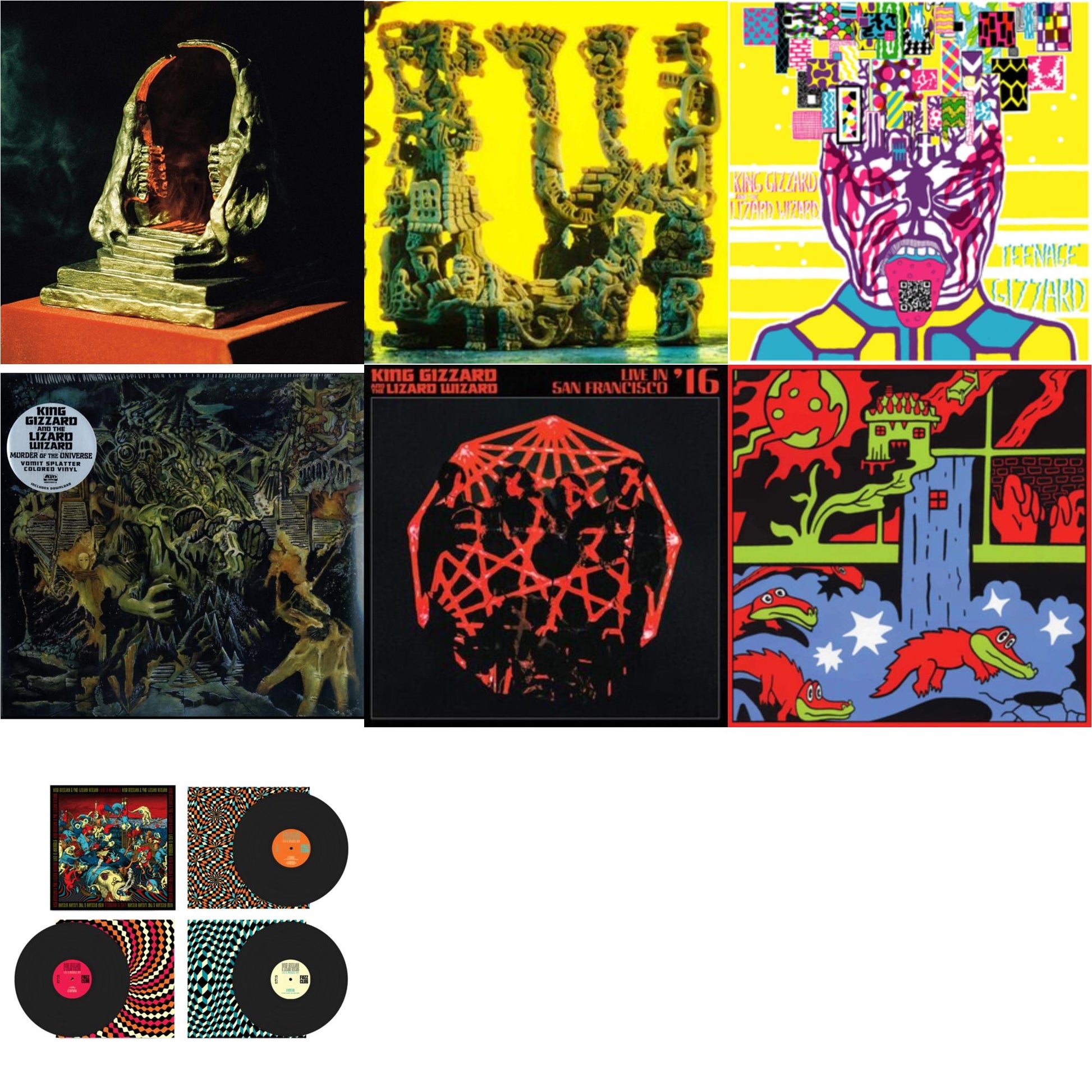 This is a 7 LP Vinyl SKU bundle.
1.This LP Vinyl is brand new.Format: LP VinylThis item's title is: Live In Brussels '19 (Fuzz Club Official Bootleg)Artist: King Gizzard & The Lizard WizardLabel: FUZZ CLUBBarcode: 5060467887106Release Date: 1/10/2025
2.This LP Vinyl is brand new.