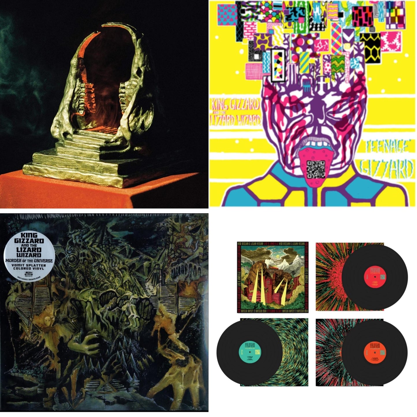 This is a 4 LP Vinyl SKU bundle.
1.This LP Vinyl is brand new.Format: LP VinylThis item's title is: Live In Adelaide '19 (Fuzz Club Official Bootleg)Artist: King Gizzard & The Lizard WizardLabel: FUZZ CLUBBarcode: 5060467887144Release Date: 1/10/2025
2.This LP Vinyl is brand new.