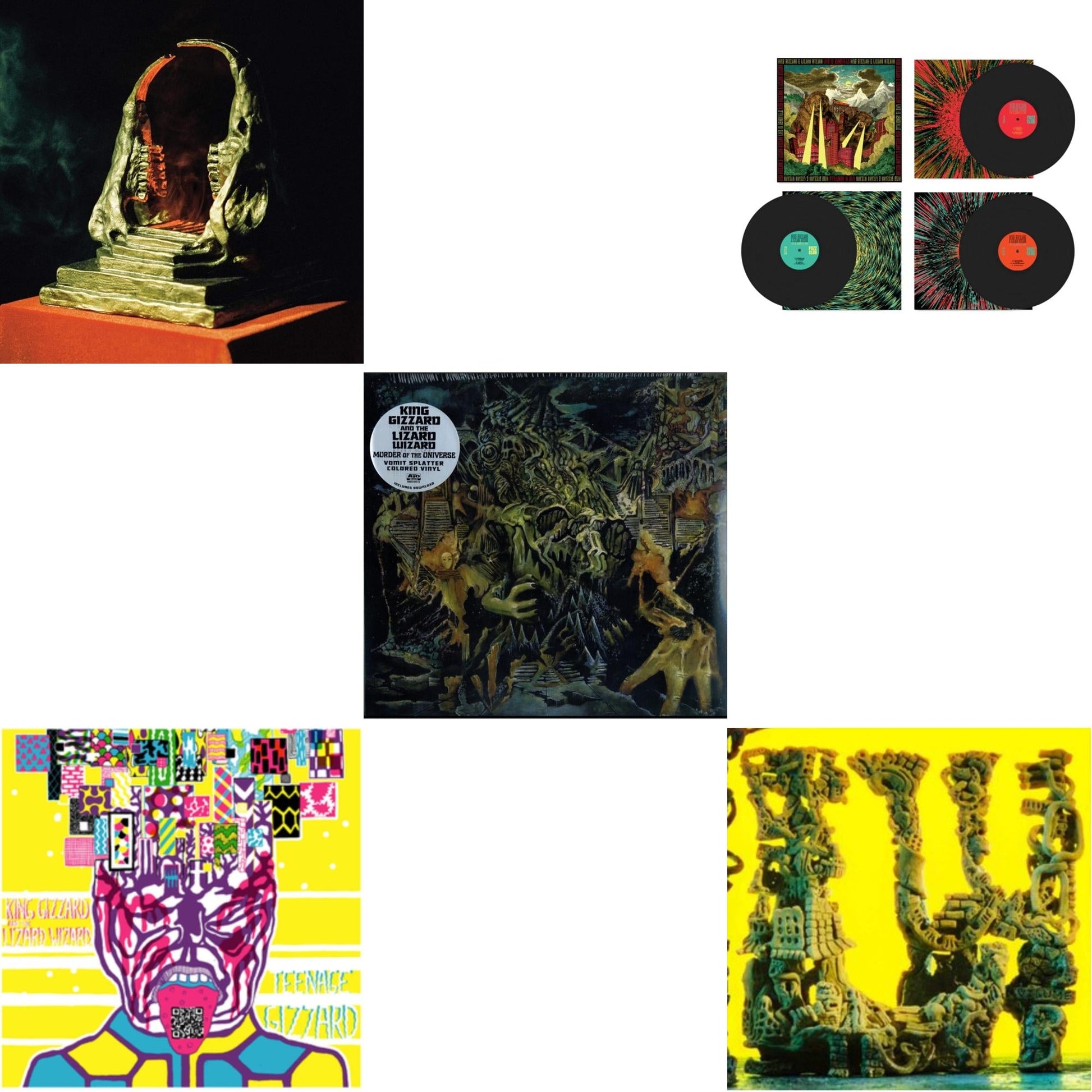 This is a 5 LP Vinyl SKU bundle.
1.This LP Vinyl is brand new.Format: LP VinylThis item's title is: Live In Adelaide '19 (Fuzz Club Official Bootleg)Artist: King Gizzard & The Lizard WizardLabel: FUZZ CLUBBarcode: 5060467887144Release Date: 1/10/2025
2.This LP Vinyl is brand new.