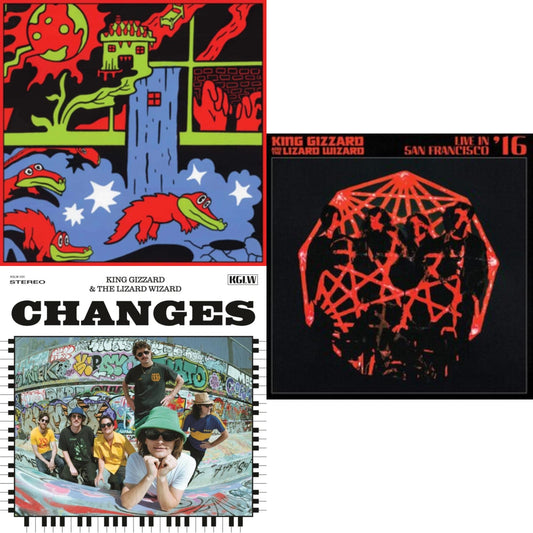 Live In Paris '19 (Fuzz Club Official Bootleg) & Changes (Recycled Black Wax LP Vinyl) & Live In San Francisco '16 (Deluxe/2LP/Fog/Sunburst Vinyl)