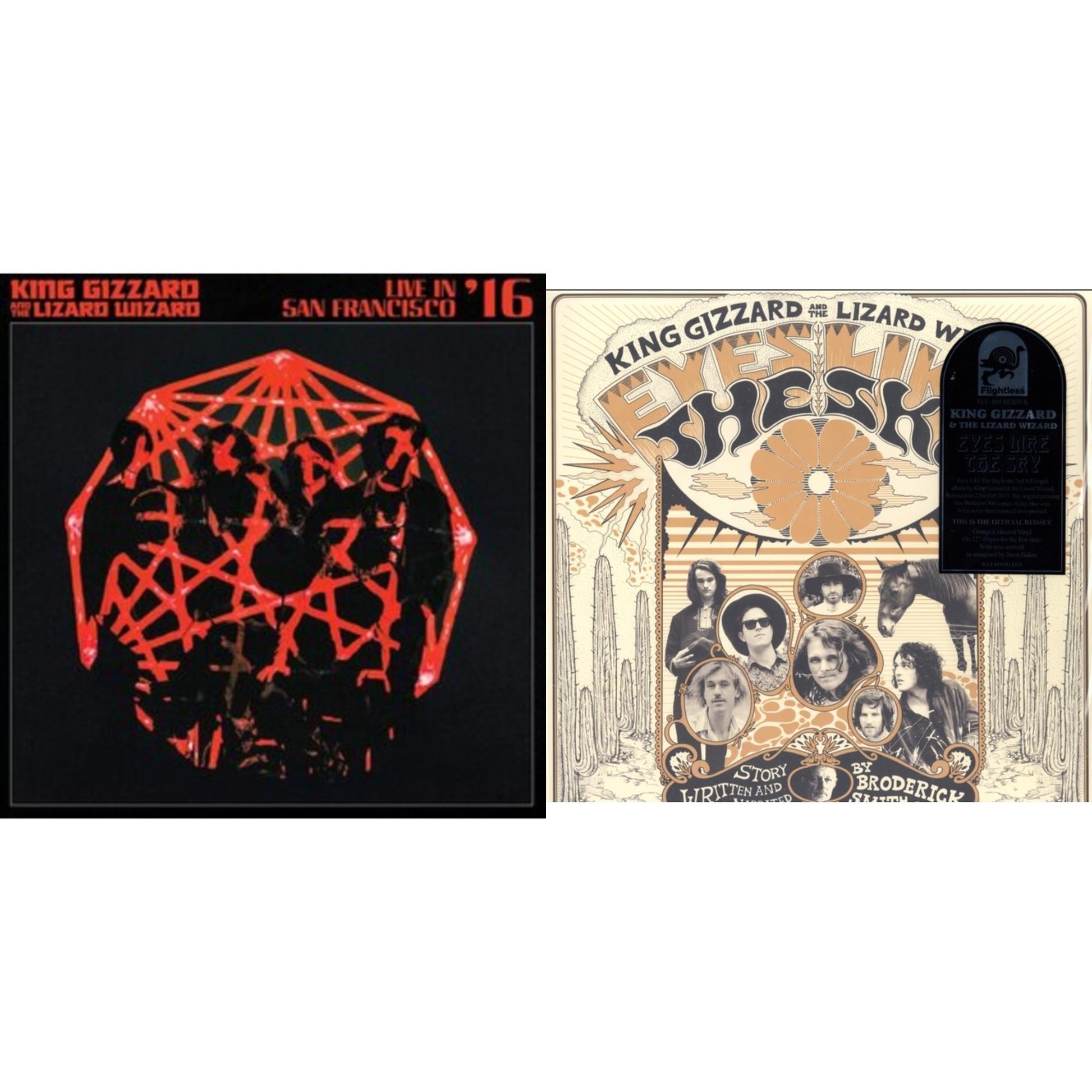 This is a 2 LP Vinyl SKU bundle.
1.This LP Vinyl is brand new.Format: LP VinylThis item's title is: Eyes Likes The Sky (Peach LP Vinyl)Artist: King Gizzard & The Lizard WizardLabel: ATO RECORDSBarcode: 880882339418Release Date: 11/2/2018
2.This LP Vinyl is brand new.