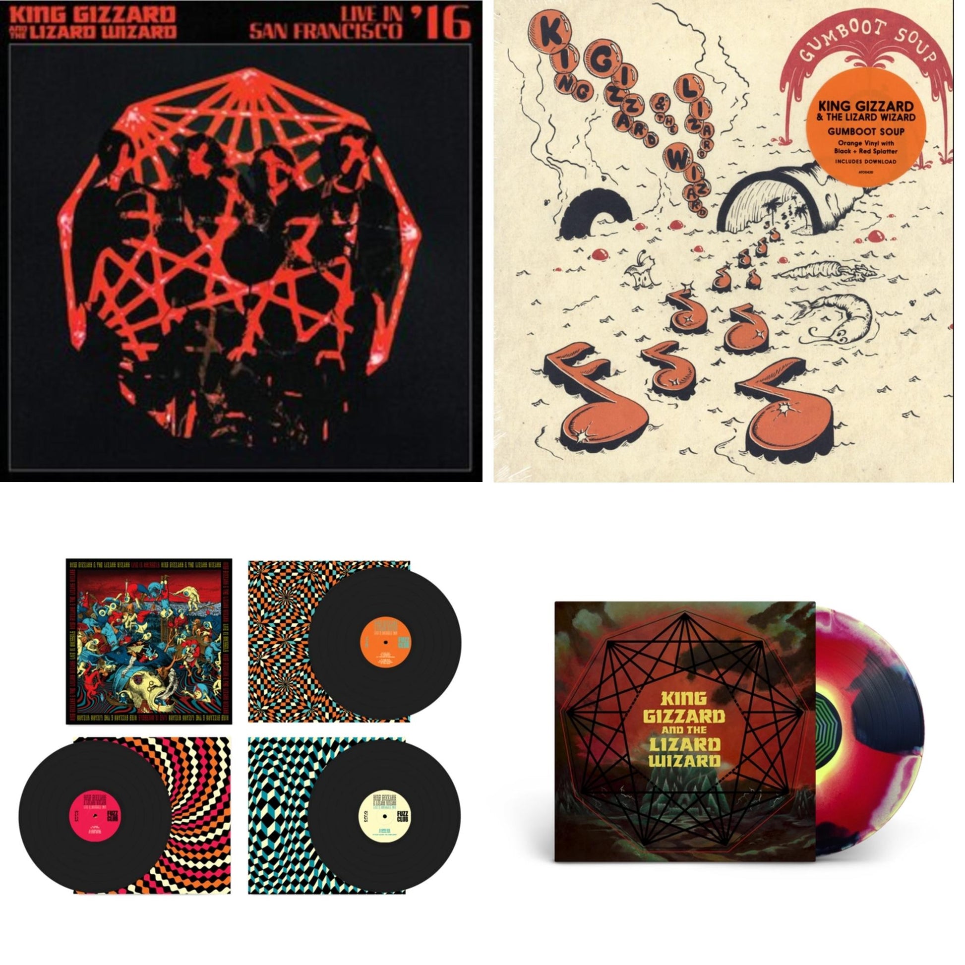This is a 4 LP Vinyl SKU bundle.
1.This LP Vinyl is brand new.Format: LP VinylThis item's title is: Live In Brussels '19 (Fuzz Club Official Bootleg)Artist: King Gizzard & The Lizard WizardBarcode: 5060467887106Release Date: 1/10/2025
2.This LP Vinyl is brand new.