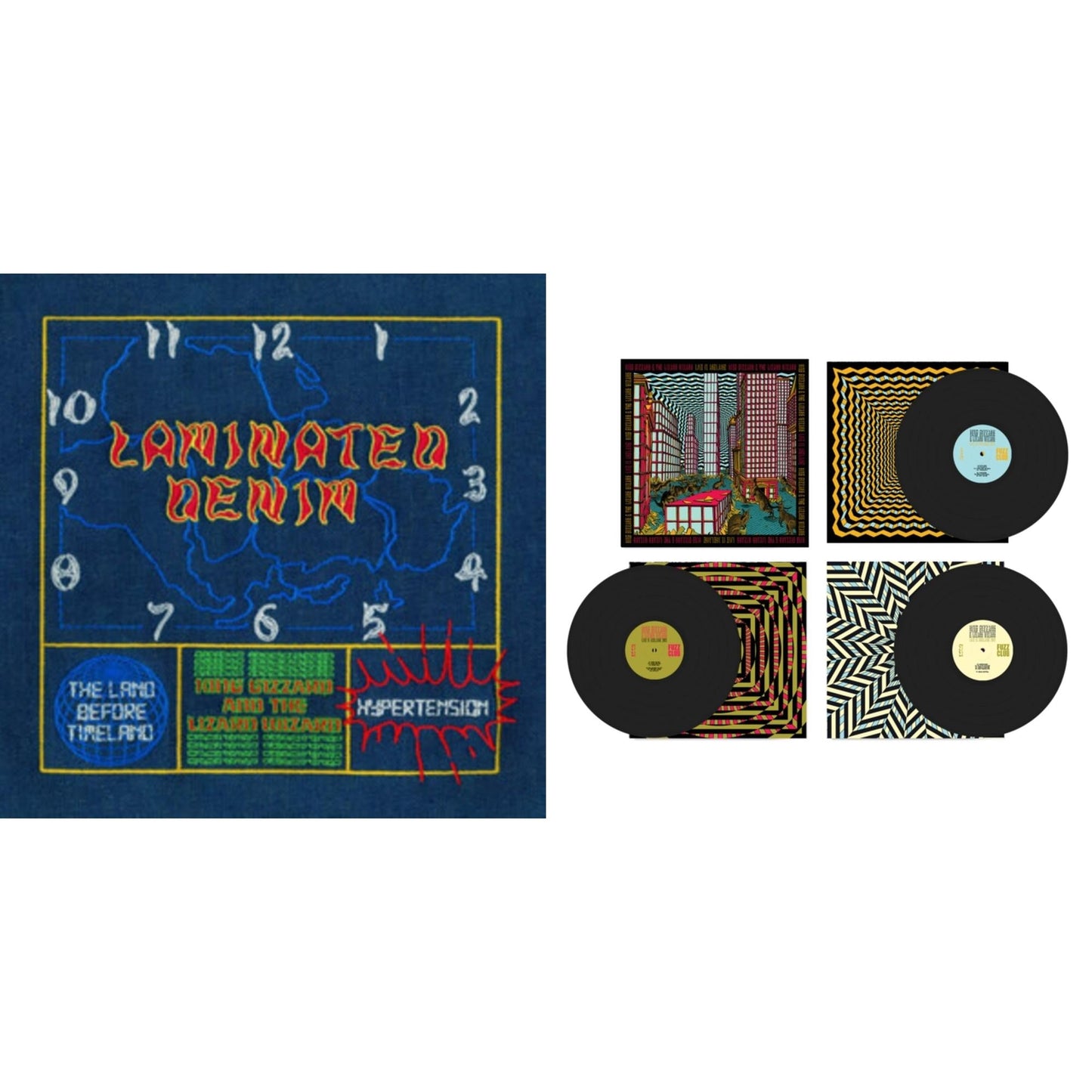 This is a 2 LP Vinyl SKU bundle.
1.This LP Vinyl is brand new.Format: LP VinylMusic Style: Psychedelic RockThis item's title is: Laminated Denim (Lucky Rainbow LP Vinyl)Artist: King Gizzard & The Lizard WizardLabel: KGLWBarcode: 198704290206Release Date: 4/25/2025
2.