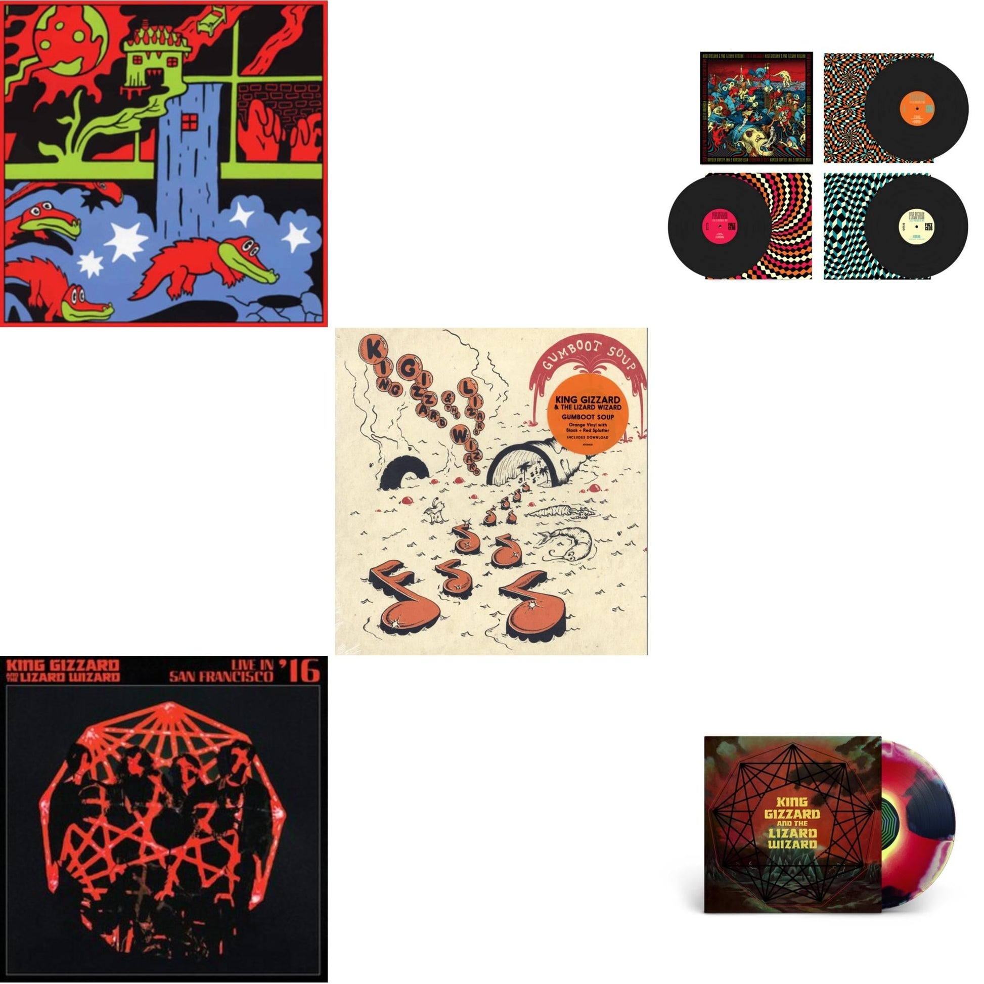 This is a 5 LP Vinyl SKU bundle.
1.This LP Vinyl is brand new.Format: LP VinylThis item's title is: Live In Paris '19 (Fuzz Club Official Bootleg)Artist: King Gizzard & The Lizard WizardLabel: FUZZ CLUBBarcode: 5060467887120Release Date: 5/28/2021
2.This LP Vinyl is brand new.