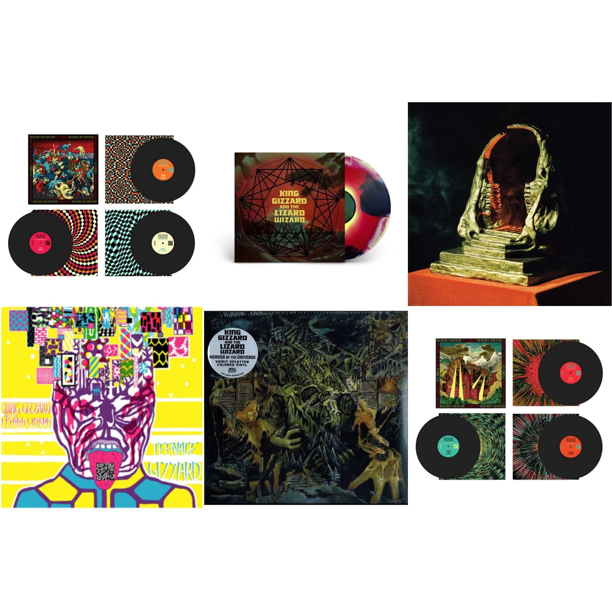 This is a 6 LP Vinyl SKU bundle.
1.This LP Vinyl is brand new.Format: LP VinylThis item's title is: Live In Brussels '19 (Fuzz Club Official Bootleg)Artist: King Gizzard & The Lizard WizardLabel: FUZZ CLUBBarcode: 5060467887106Release Date: 1/10/2025
2.This LP Vinyl is brand new.