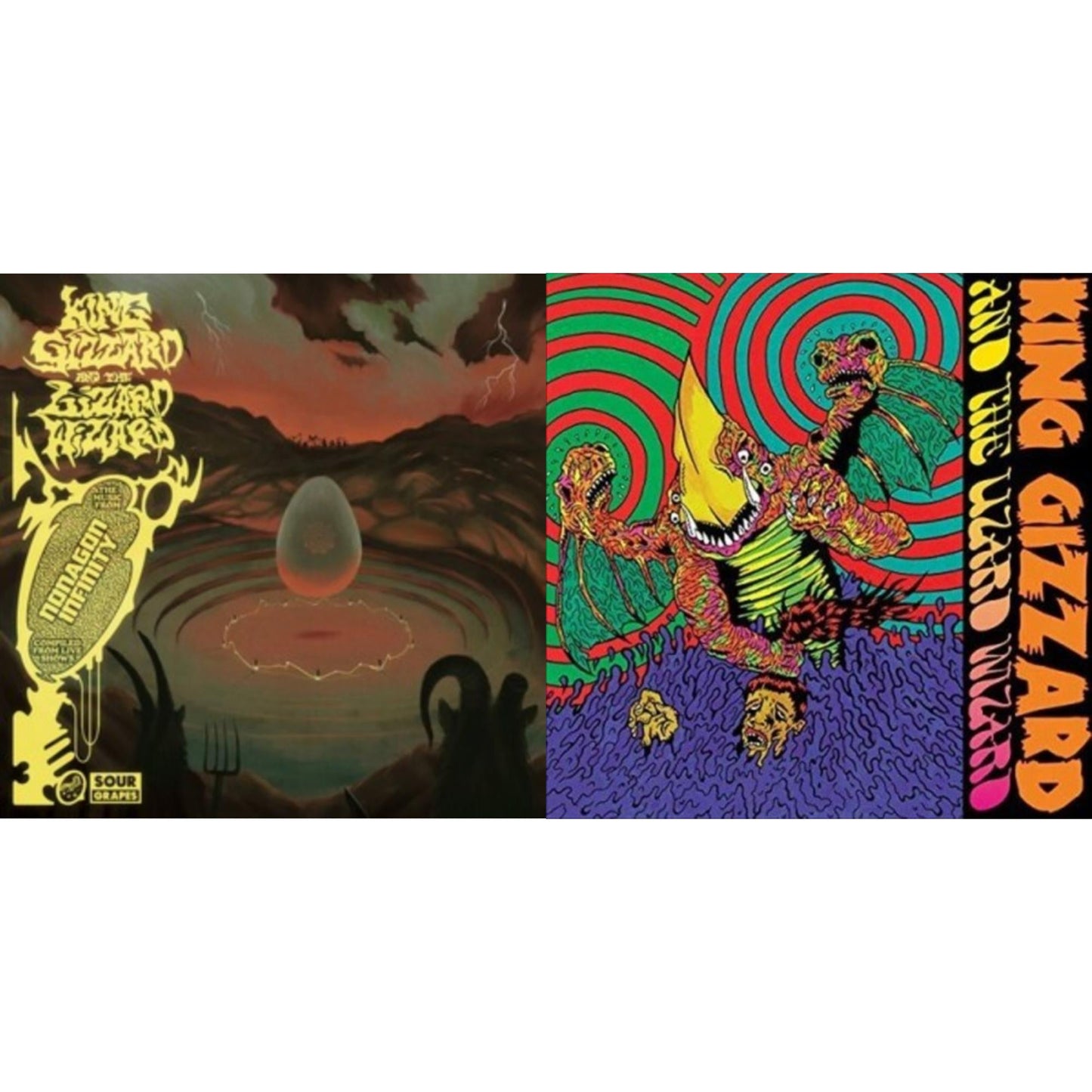Nonagon Infinity Live (Coloured) & Willoughby's Beach (Tangerine LP Vinyl)