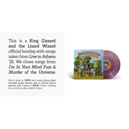 Songs From I'm In Your Mind Fuzz & Murder Of The Universe Live In Athens '25 & Paper Mache Dream Balloon (Pink Seaglass LP Vinyl)