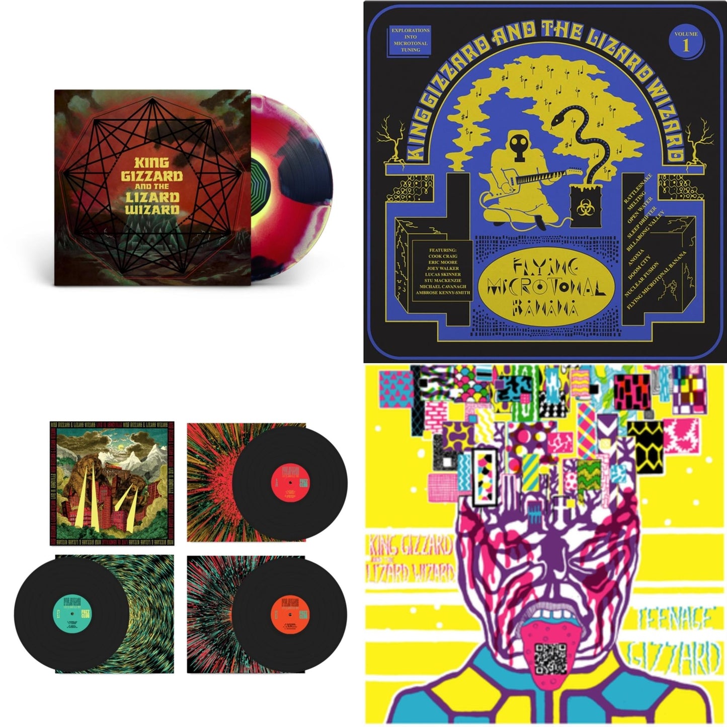 This is a 4 LP Vinyl SKU bundle.
1.This LP Vinyl is brand new.Format: LP VinylThis item's title is: Live In Adelaide '19 (Fuzz Club Official Bootleg)Artist: King Gizzard & The Lizard WizardBarcode: 5060467887144Release Date: 1/10/2025
2.This LP Vinyl is brand new.