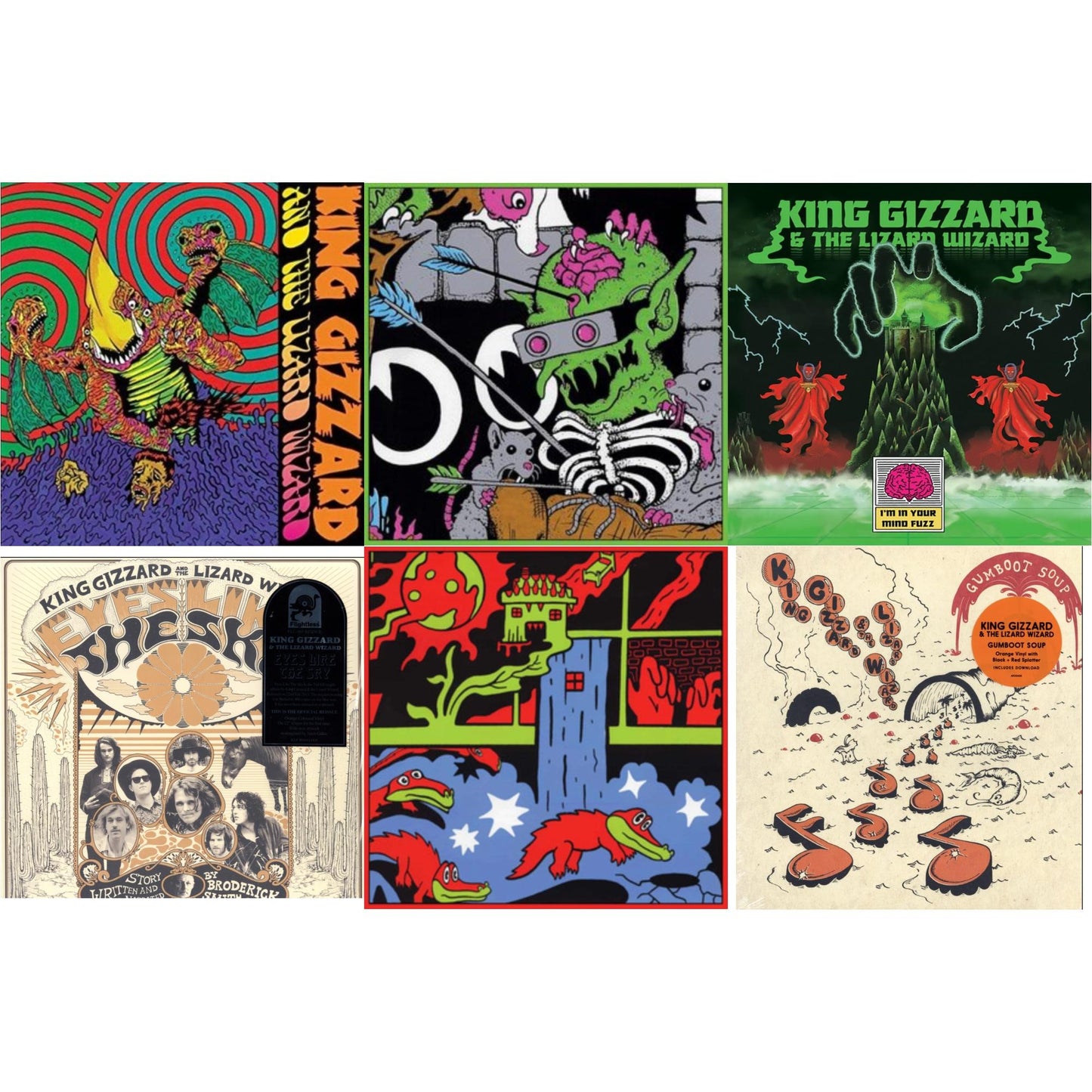 This is a 6 LP Vinyl SKU bundle.
1.This LP Vinyl is brand new.Format: LP VinylThis item's title is: Live In Paris '19 (Fuzz Club Official Bootleg)Artist: King Gizzard & The Lizard WizardLabel: FUZZ CLUBBarcode: 5060467887120Release Date: 5/28/2021
2.This LP Vinyl is brand new.