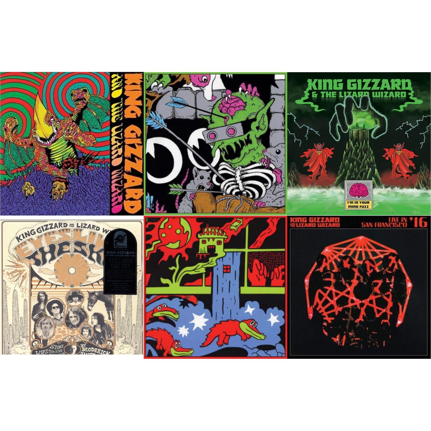 This is a 6 LP Vinyl SKU bundle.
1.This LP Vinyl is brand new.Format: LP VinylThis item's title is: Live In Paris '19 (Fuzz Club Official Bootleg)Artist: King Gizzard & The Lizard WizardLabel: FUZZ CLUBBarcode: 5060467887120Release Date: 5/28/2021
2.This LP Vinyl is brand new.