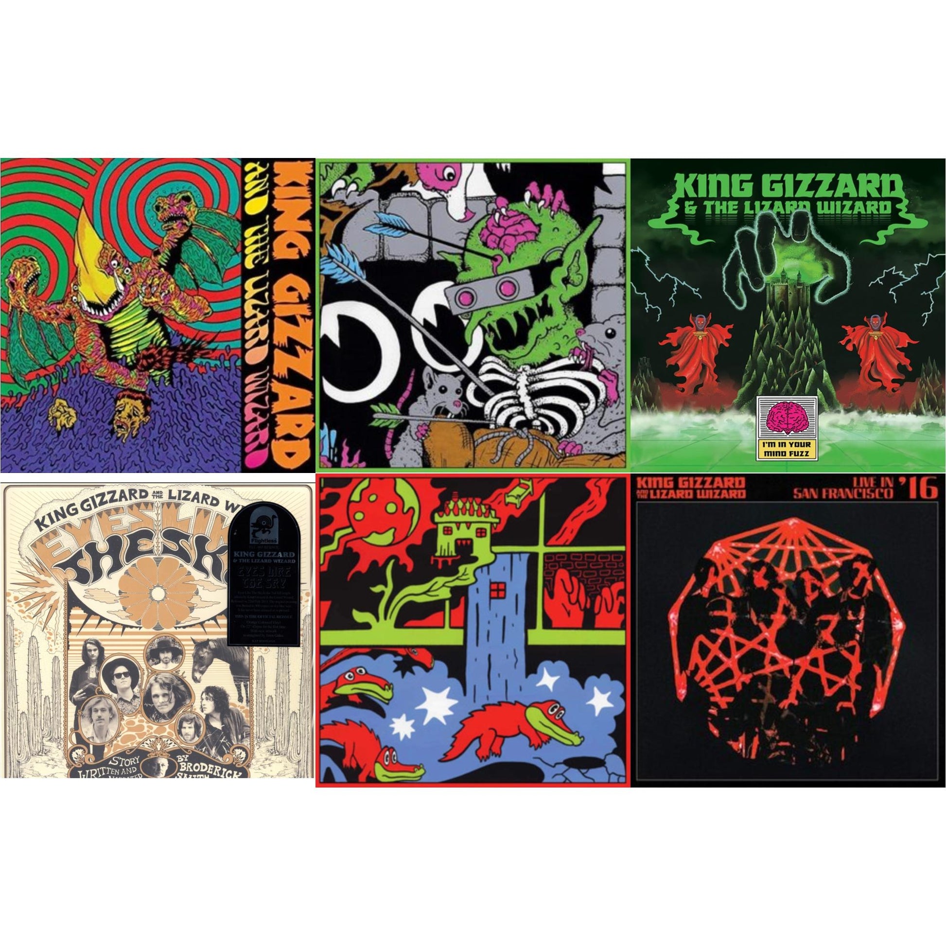 This is a 6 LP Vinyl SKU bundle.
1.This LP Vinyl is brand new.Format: LP VinylThis item's title is: Live In Paris '19 (Fuzz Club Official Bootleg)Artist: King Gizzard & The Lizard WizardLabel: FUZZ CLUBBarcode: 5060467887120Release Date: 5/28/2021
2.This LP Vinyl is brand new.