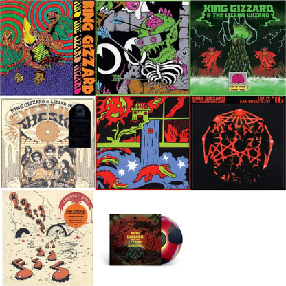 This is a 8 LP Vinyl SKU bundle.
1.This LP Vinyl is brand new.Format: LP VinylMusic Style: Garage RockThis item's title is: Willoughby's Beach (Tangerine LP Vinyl)Artist: King Gizzard & The Lizard WizardLabel: ATO RECORDSBarcode: 880882339319Release Date: 11/16/2018
2.