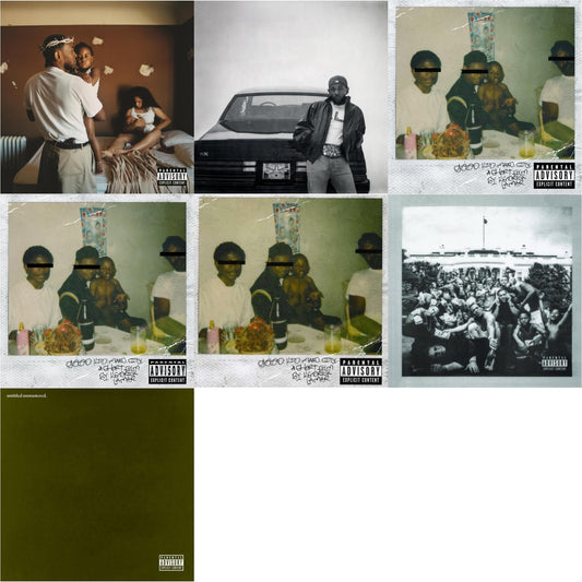 Mr. Morale & The Big Steppers (X) & Gnx (X) & Good Kid, M.A.A.D City & Good Kid, M.A.A.D City & Good Kid, M.A.A.D City (Remixes) & To Pimp A Butterfly & Untitled Unmastered (X)