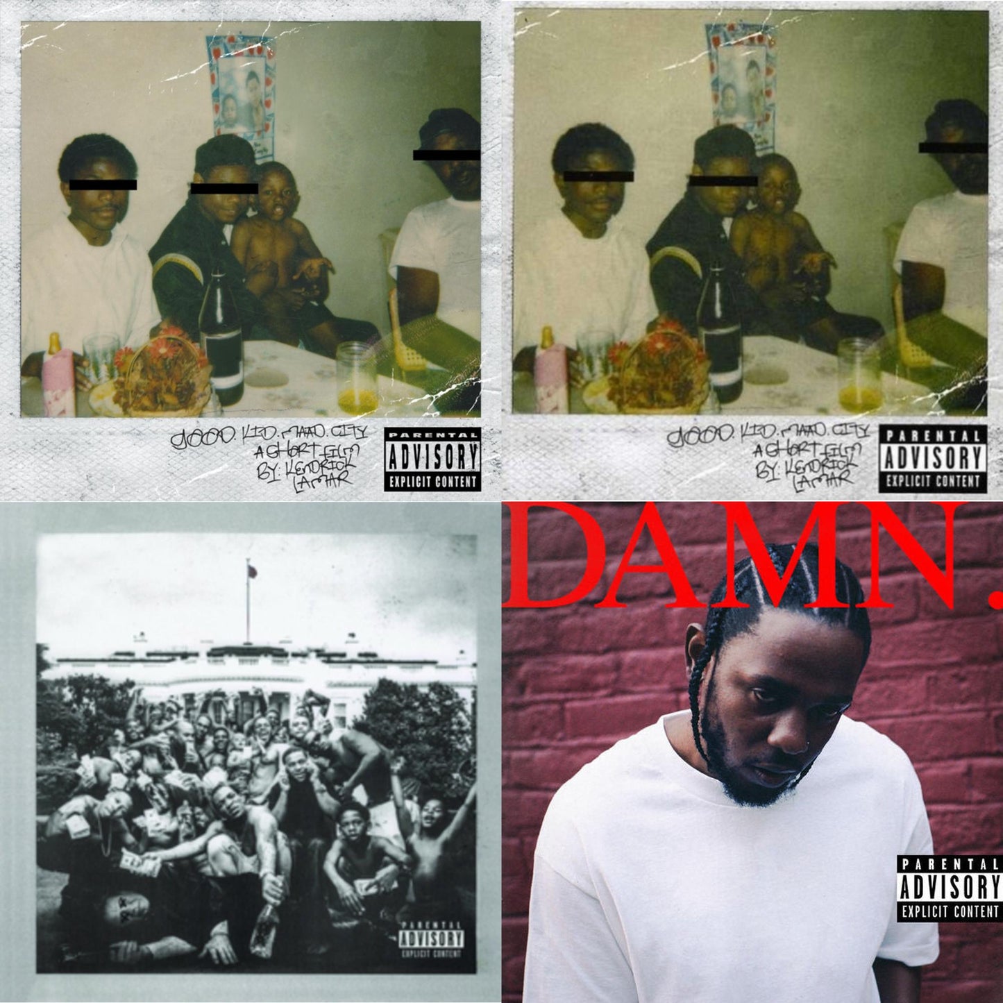 Good Kid, M.A.A.D City & Good Kid, M.A.A.D City (Remixes) & To Pimp A Butterfly & Damn.