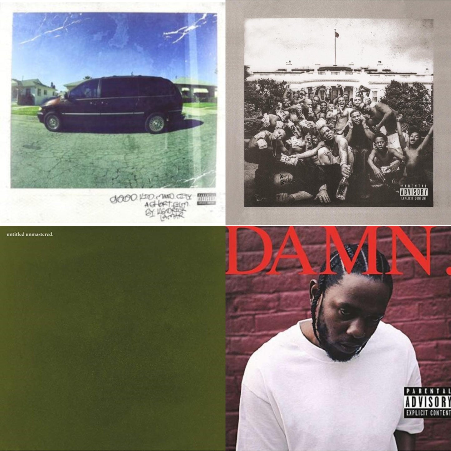 This is a 4 LP Vinyl SKU bundle.
1.This LP Vinyl is brand new.Format: LP VinylMusic Style: Post-PunkThis item's title is: Good Kid, M.A.A.D CityArtist: Kendrick LamarLabel: IGABarcode: 602537192267Release Date: 10/22/2012
2.This LP Vinyl is brand new.