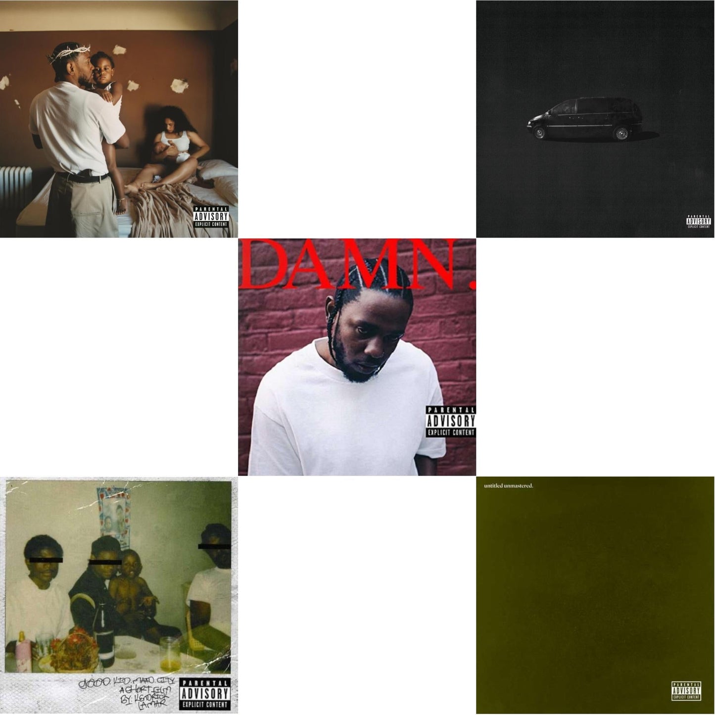This is a 5 CD SKU bundle.
1.This CD is brand new.Format: CDMusic Style: ConsciousThis item's title is: Mr. Morale & The Big Steppers (X)Artist: Kendrick LamarLabel: PGLANG / TOP DAWG ENTERTAINMENBarcode: 602445886906Release Date: 5/27/2022
2.This CD is brand new.