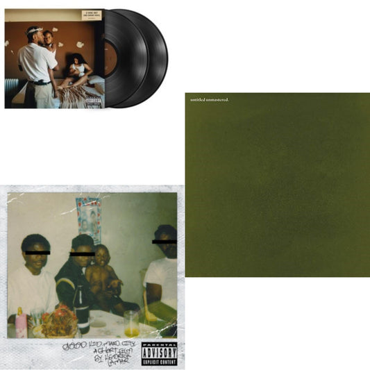 This is a 3 LP Vinyl SKU bundle.
1.This LP Vinyl is brand new.Format: LP VinylMusic Style: ConsciousThis item's title is: Mr. Morale & The Big Steppers (180G/2LP)Artist: Kendrick LamarLabel: PGLANG/TOP DAWG ENTERTAINMENT/Barcode: 602445926015Release Date: 8/26/2022
2.