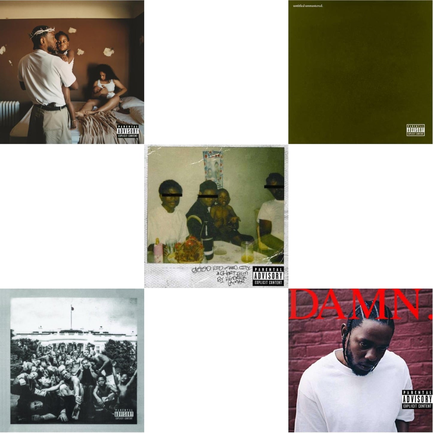 This is a 5 CD SKU bundle.
1.This CD is brand new.Format: CDMusic Style: ConsciousThis item's title is: Mr. Morale & The Big Steppers (X)Artist: Kendrick LamarLabel: PGLANG / TOP DAWG ENTERTAINMENBarcode: 602445886906Release Date: 5/27/2022
2.This CD is brand new.