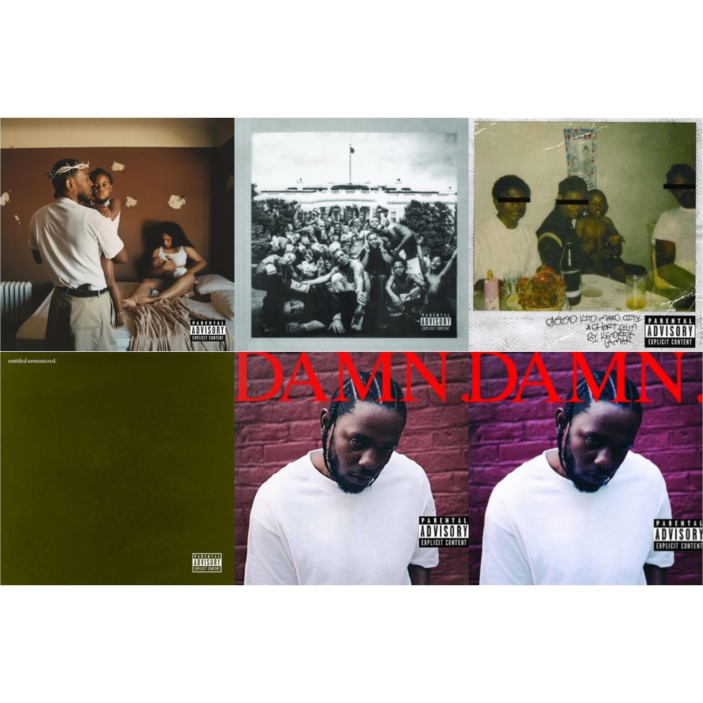 This is a 6 CD SKU bundle.
1.This CD is brand new.Format: CDMusic Style: ConsciousThis item's title is: Mr. Morale & The Big Steppers (X)Artist: Kendrick LamarLabel: PGLANG / TOP DAWG ENTERTAINMENBarcode: 602445886906Release Date: 5/27/2022
2.This CD is brand new.
