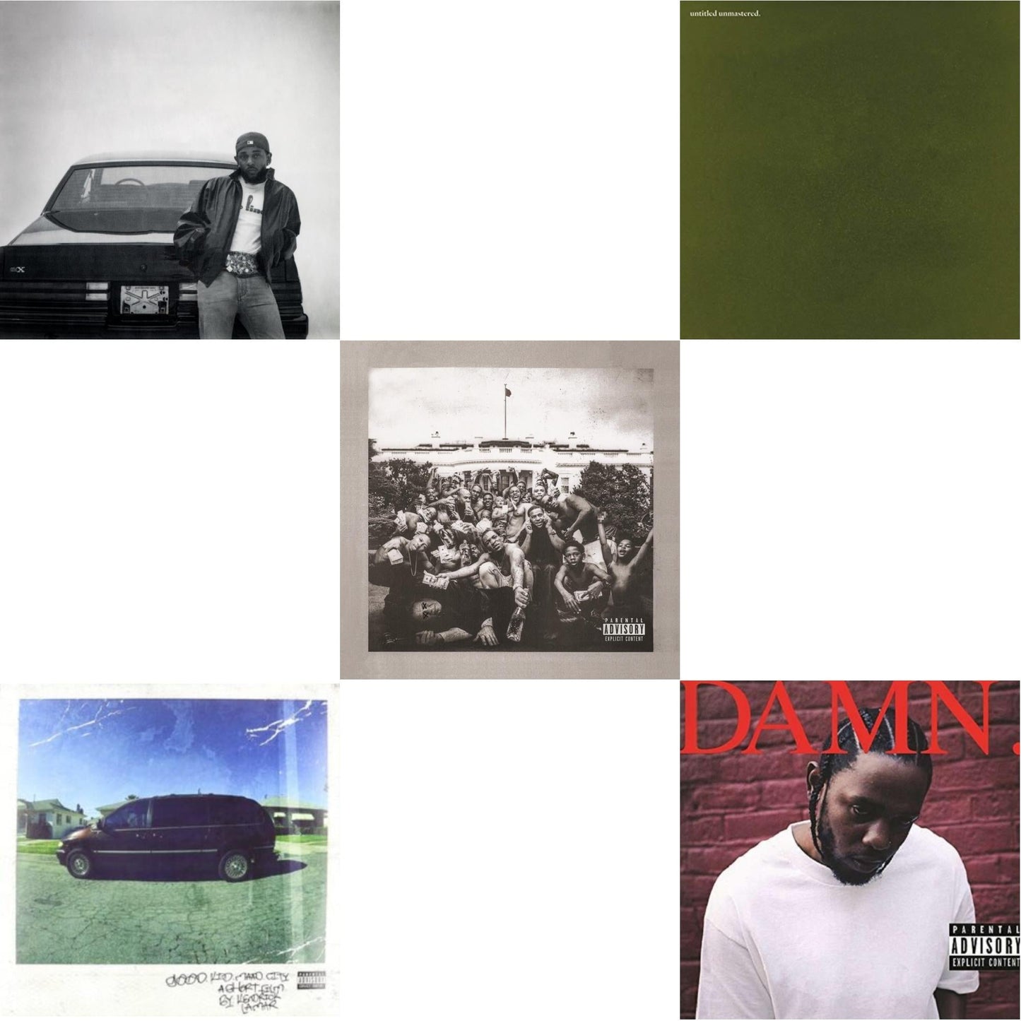 Gnx (X) & Good Kid, M.A.A.D City & To Pimp A Butterfly & Untitled Unmastered & Damn. (X) (2LP/180G)
