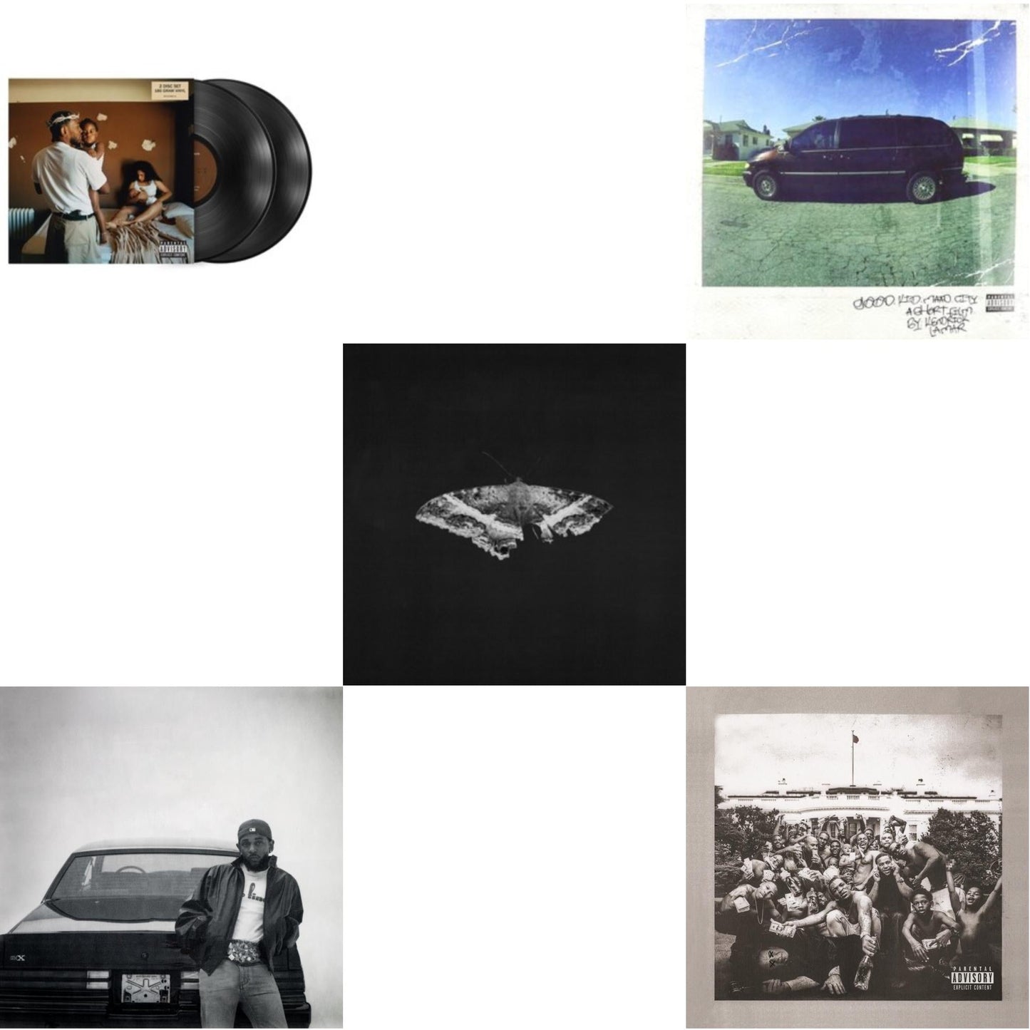 Mr. Morale & The Big Steppers (180G/2LP) & Gnx (X) & To Pimp A Butterfly (X) (10 Year Anniversary Edition/Alternate Artwork/180G/2LP) & Good Kid, M.A.A.D City & To Pimp A Butterfly