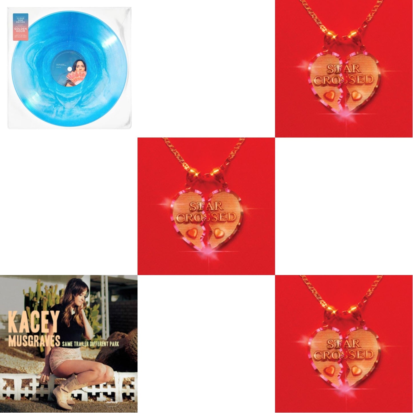 This is a 5 LP Vinyl SKU bundle.
1.This LP Vinyl is brand new.Format: LP VinylMusic Style: CountryThis item's title is: Golden Hour (Cloud Nine Edition LP Vinyl)Artist: Kacey MusgravesLabel: MCA NASHVILLEBarcode: 602448869524Release Date: 5/12/2023
2.This LP Vinyl is brand new.