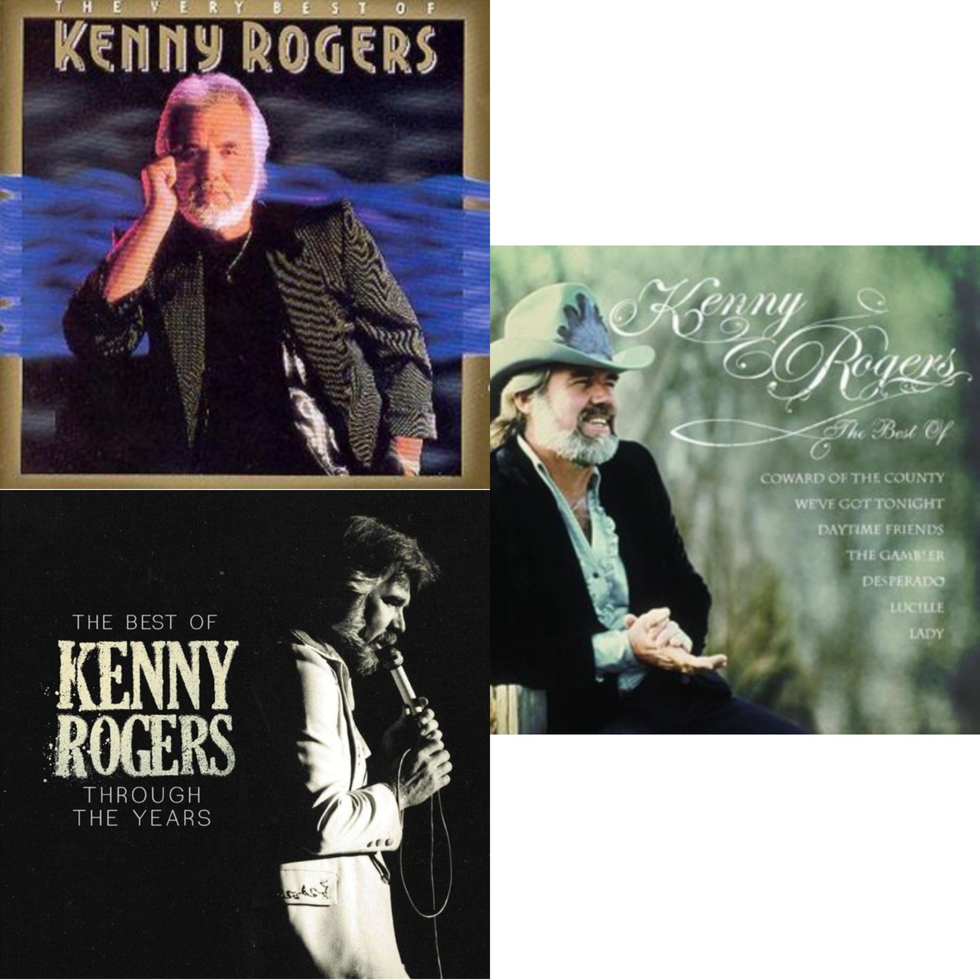 This is a 3 CD SKU bundle.
1.This CD is brand new.Format: CDMusic Style: ExperimentalThis item's title is: Very Best Of Kenny RogersArtist: Kenny RogersLabel: WARNER BROTHERS IMPORTBarcode: 075992645720Release Date: 11/12/1990
2.This CD is brand new.