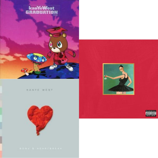 Kanye West - Graduation & 808S & Heartbreak & My Beautiful Dark Twisted Fantasy - CD Bundle