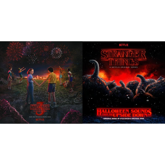 Stranger Things: Soundtrack From The Netflix Original Series, Season 3  (2LP/7Inch) & Stranger Things: Halloween Sounds From The Upside Down (Pumpkin Orange LP Vinyl)