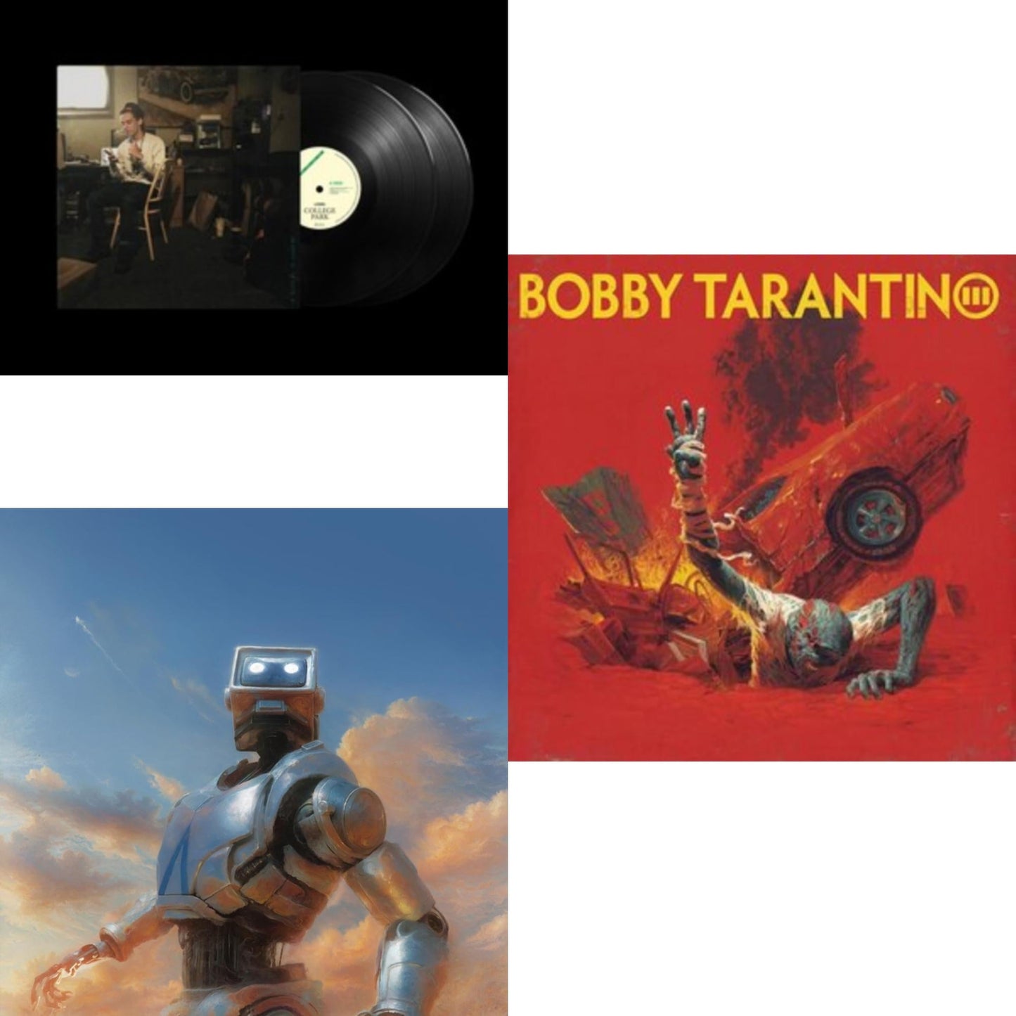 This is a 3 LP Vinyl SKU bundle.
1.This LP Vinyl is brand new.Format: LP VinylThis item's title is: College Park (2LP)Artist: LogicLabel: BMG RIGHTS MANAGEMENT (US) LLCBarcode: 4050538881646Release Date: 6/16/2023
2.This LP Vinyl is brand new.