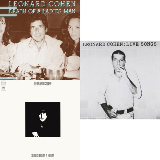 This is a 3 CD SKU bundle.
1.This CD is brand new.Format: CDMusic Style: Folk RockThis item's title is: Death Of A Ladies ManArtist: Leonard CohenLabel: SONY SPECIAL MARKETINGBarcode: 886972380728Release Date: 2/5/2008
2.This CD is brand new.