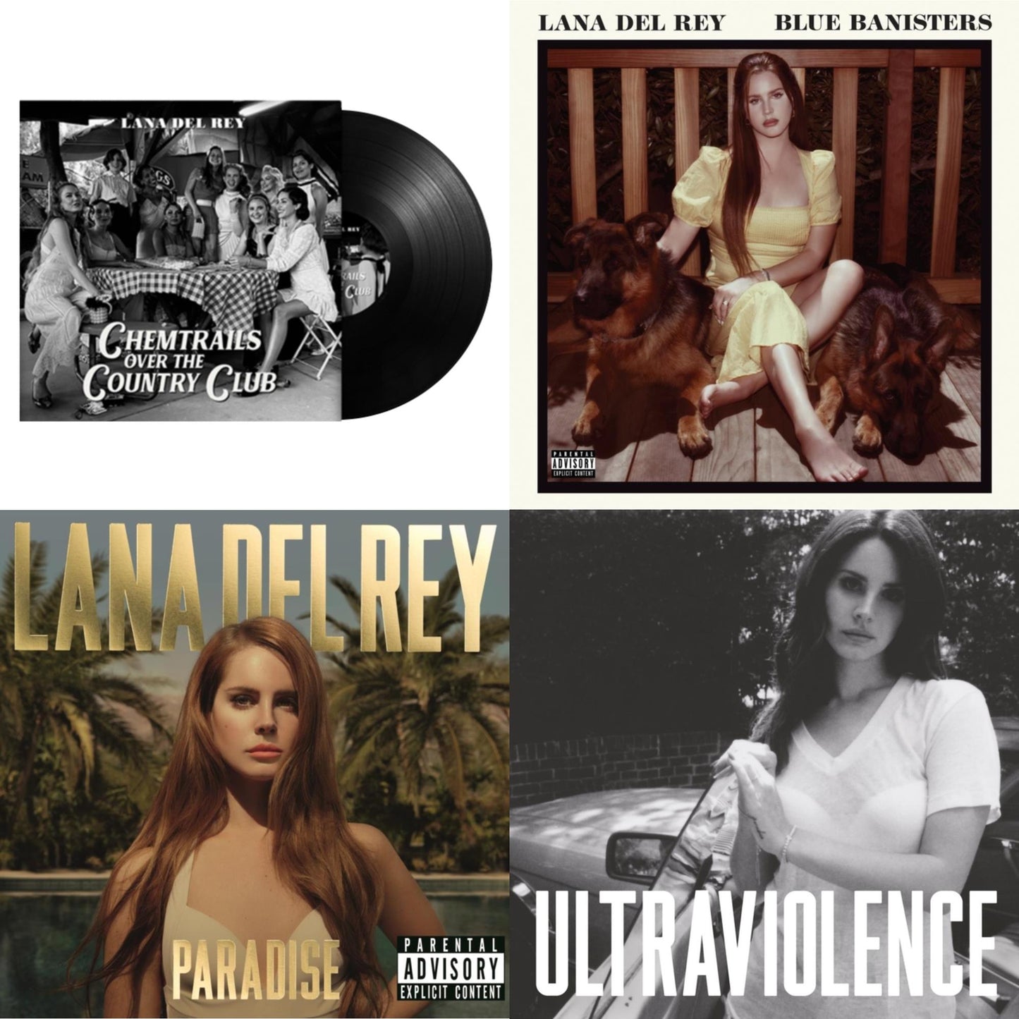 Chemtrails Over The Country Club & Blue Banisters (2LP) & Paradise & Ultraviolence