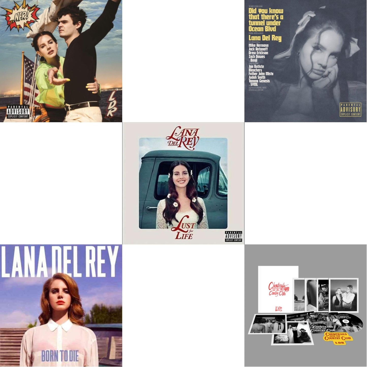 This is a 5 CD SKU bundle.
1.This CD is brand new.Format: CDMusic Style: Psychedelic RockThis item's title is: Nfr!Artist: Lana Del ReyLabel: INTERSCOPEBarcode: 602508075889Release Date: 8/30/2019
2.This CD is brand new.