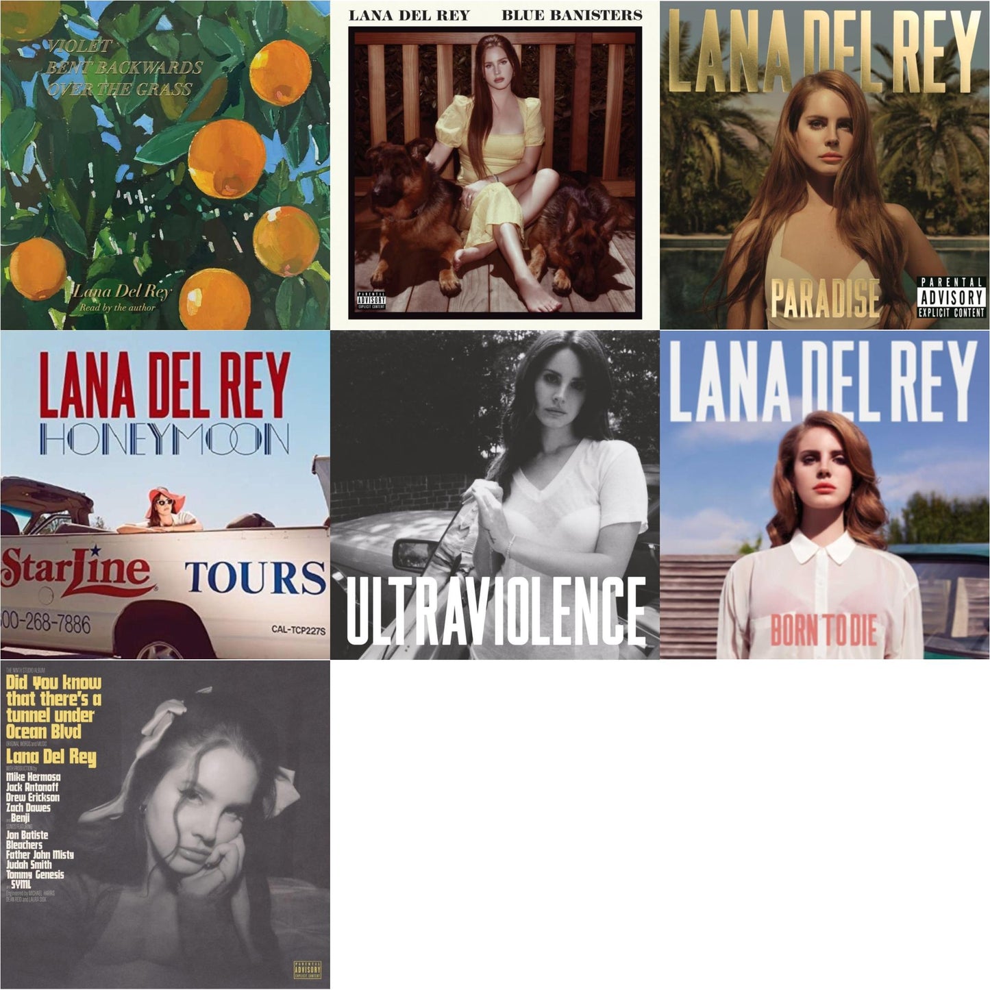Blue Banisters (2LP) & Did You Know That There’S A Tunnel Under Ocean Blvd (X) (2LP/180G) & Violet Bent Backwards Over The Grass (180G) & Born To Die & Paradise & Ultraviolence & Honeymoon