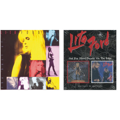 This is a 2 CD SKU bundle.
1.This CD is brand new.Format: CDMusic Style: Hard RockThis item's title is: Best Of Lita FordArtist: Lita FordLabel: SONY SPECIAL MARKETINGBarcode: 886976986926Release Date: 5/4/2010
2.This CD is brand new.