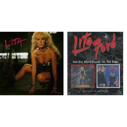 This is a 2 CD SKU bundle.
1.This CD is brand new.Format: CDMusic Style: Hard RockThis item's title is: Out For Blood / Dancin On The Edge (Remastered)Artist: Lita FordLabel: BEAT GOES ONBarcode: 5017261207616Release Date: 8/2/2010
2.This CD is brand new.