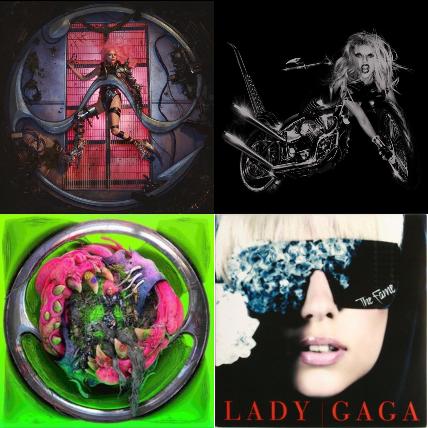 This is a 4 LP Vinyl SKU bundle.
1.This LP Vinyl is brand new.Format: LP VinylMusic Style: Dance-popThis item's title is: Chromatica (180G)Artist: Lady GagaLabel: INTERSCOPEBarcode: 602435824932Release Date: 6/25/2021
2.This LP Vinyl is brand new.
