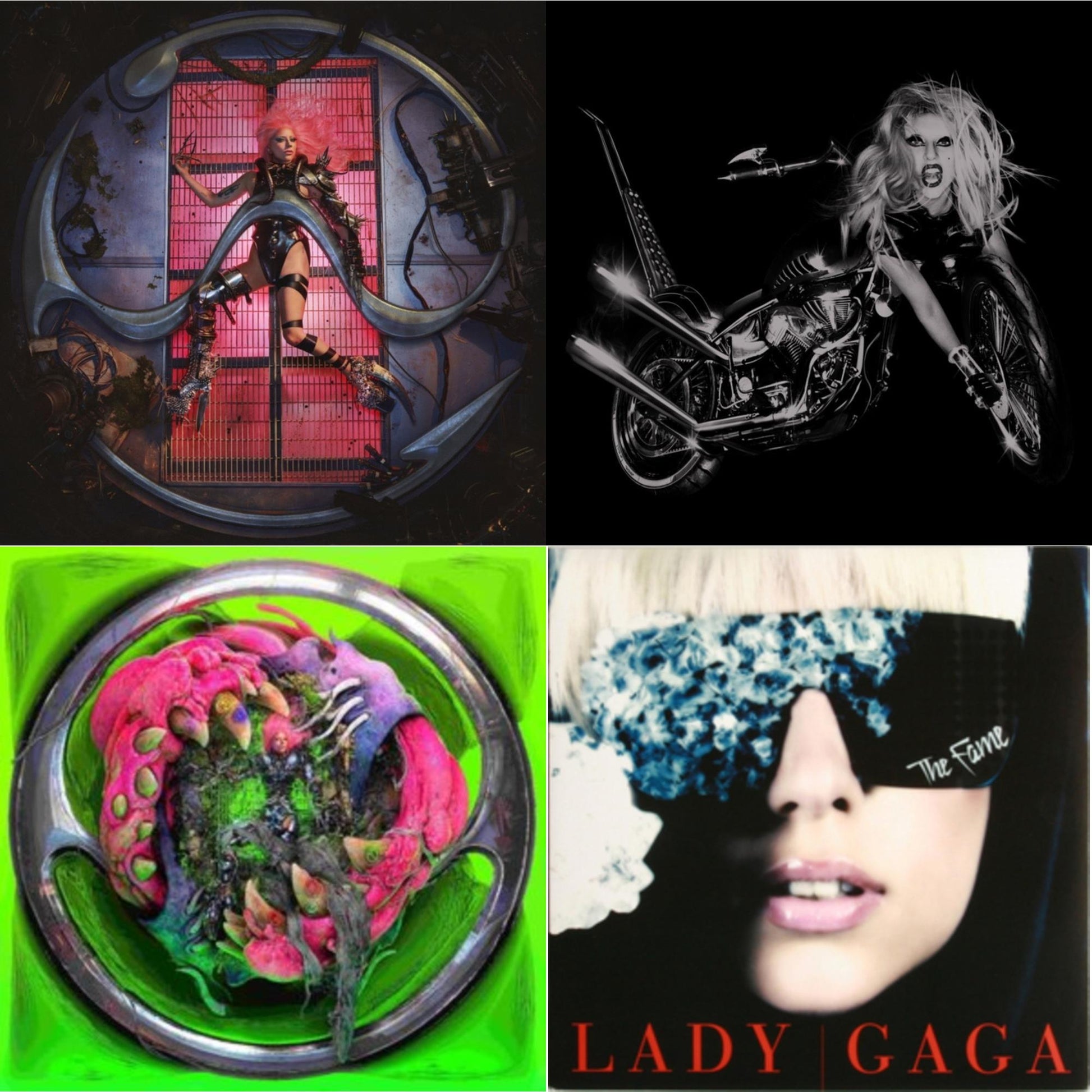This is a 4 LP Vinyl SKU bundle.
1.This LP Vinyl is brand new.Format: LP VinylMusic Style: Dance-popThis item's title is: Chromatica (180G)Artist: Lady GagaLabel: INTERSCOPEBarcode: 602435824932Release Date: 6/25/2021
2.This LP Vinyl is brand new.