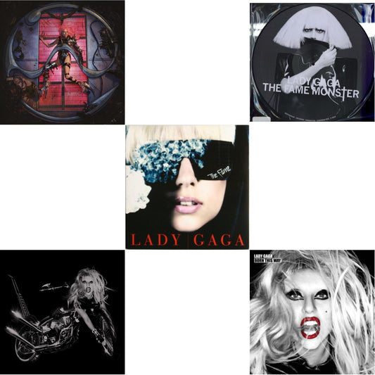 This is a 5 LP Vinyl SKU bundle.
1.This LP Vinyl is brand new.Format: LP VinylMusic Style: Dance-popThis item's title is: Chromatica (180G)Artist: Lady GagaLabel: INTERSCOPEBarcode: 602435824932Release Date: 6/25/2021
2.This LP Vinyl is brand new.