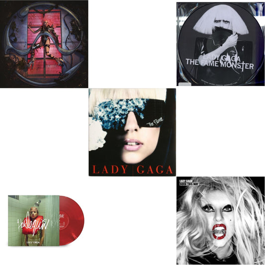 This is a 5 LP Vinyl SKU bundle.
1.This LP Vinyl is brand new.Format: LP VinylMusic Style: Dance-popThis item's title is: Chromatica (180G)Artist: Lady GagaLabel: INTERSCOPEBarcode: 602435824932Release Date: 6/25/2021
2.This LP Vinyl is brand new.