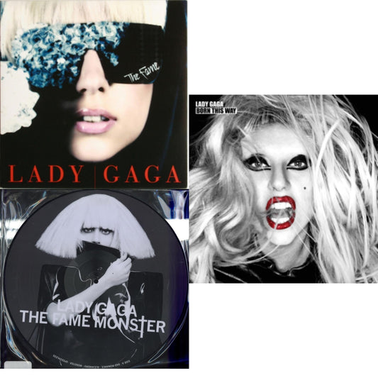 Lady Gaga - Fame & Fame Monster & Born This Way - LP Vinyl Bundle