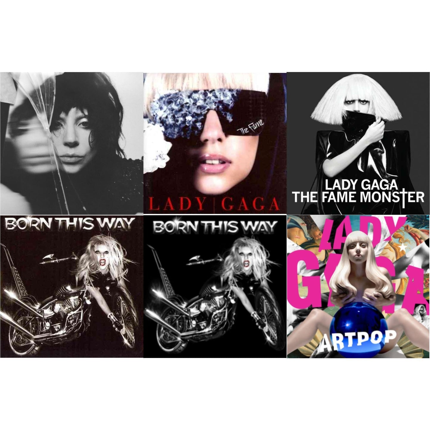This is a 6 CD SKU bundle.
1.This CD is brand new.Format: CDMusic Style: Dance-popThis item's title is: MayhemArtist: Lady GagaLabel: Interscope RecordsBarcode: 602475451044Release Date: 3/7/2025
2.This CD is brand new.