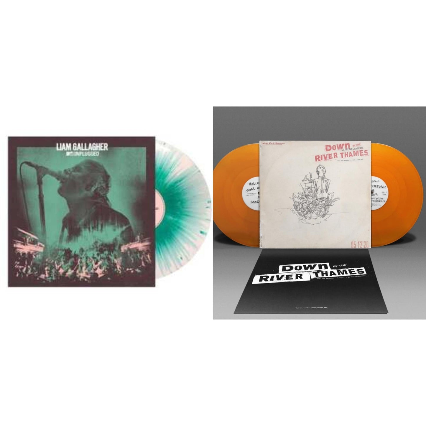 Mtv Unplugged (Live At Hull City Hall) (I) (Light Pink With Aqua Green Splatter LP Vinyl) & Down By The River Thames (2LP/Orange Vinyl)