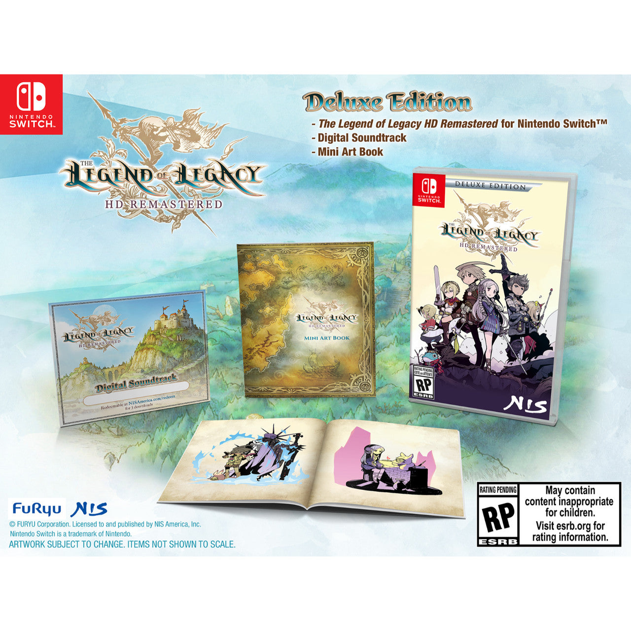 This is brand new.Deluxe Edition includes:

The Legend of Legacy HD Remastered GAME
Digital Soundtrack (download code)
Mini Art Book

About the game:

Discovered ten years ago, the island of Avalon is shrouded in mystery.