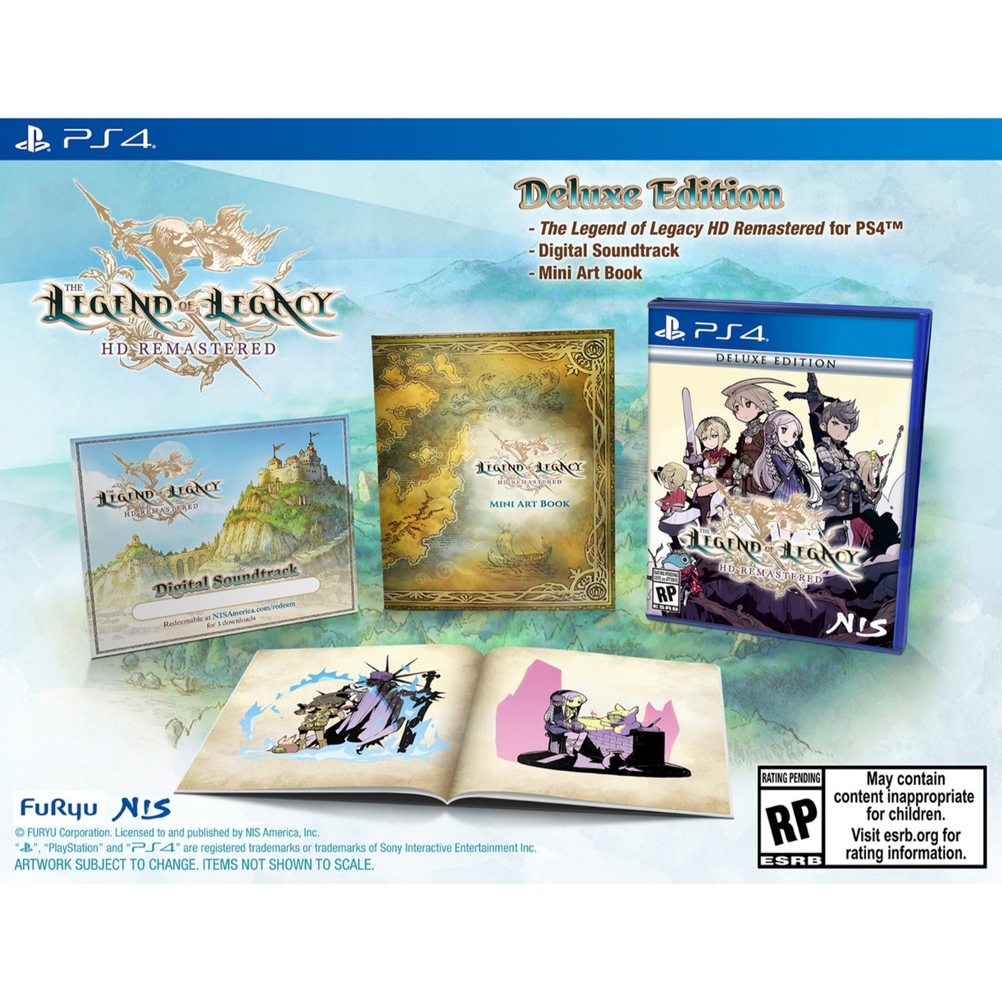 This is brand new.Deluxe Edition Iincludes:  The Legend of Legacy HD Remastered GAME Digital Soundtrack (download code) Mini Art Book  About the game: Discovered ten years ago, the island of Avalon is shrouded in mystery.