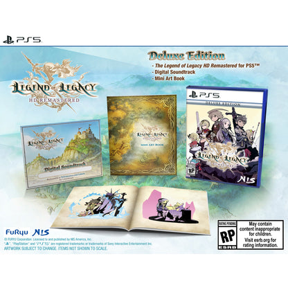 This is brand new.Deluxe Edition Iincludes:  The Legend of Legacy HD Remastered GAME Digital Soundtrack (download code) Mini Art Book  About the game: Discovered ten years ago, the island of Avalon is shrouded in mystery.