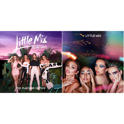 This is a 2 CD SKU bundle.
1.This CD is brand new.Format: CDMusic Style: EuropopThis item's title is: Glory Days: Platinum Edition (CD/DVD)Artist: Little MixLabel: SONYBarcode: 889854772420Release Date: 11/24/2017
2.This CD is brand new.